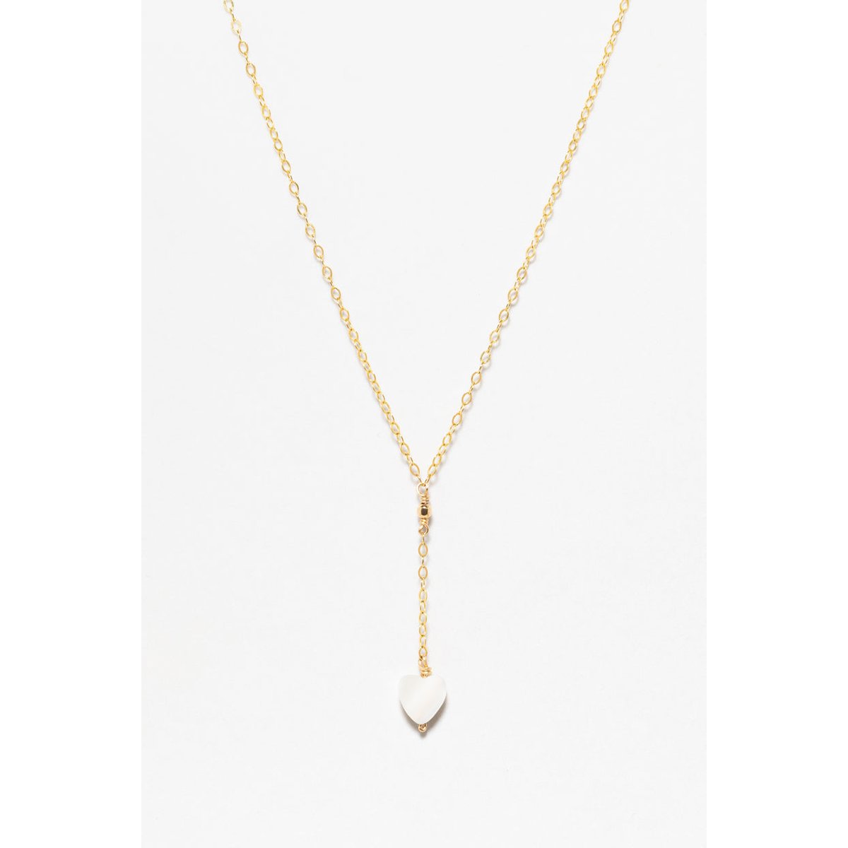 Collier cœur - nacre nacre, YAY PARIS