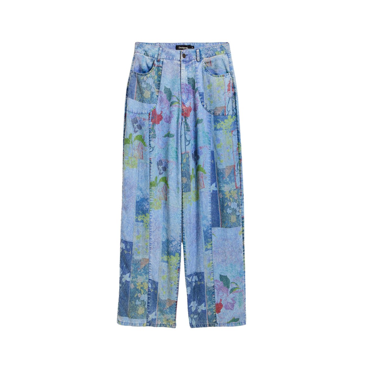 Pantalon en jean regular en lyocell bleu, DESIGUAL