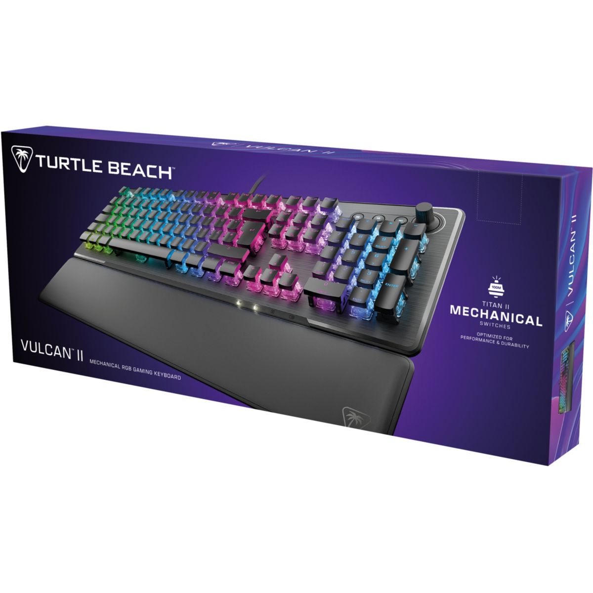 Clavier gamer Vulcan II Noir Linear FR couleur unique, TURTLE BEACH