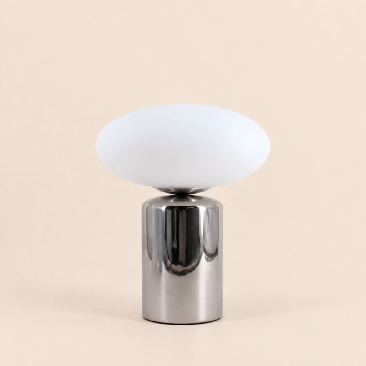 Lampe à poser en céramique et verre 31cm gris, ORNAMI
