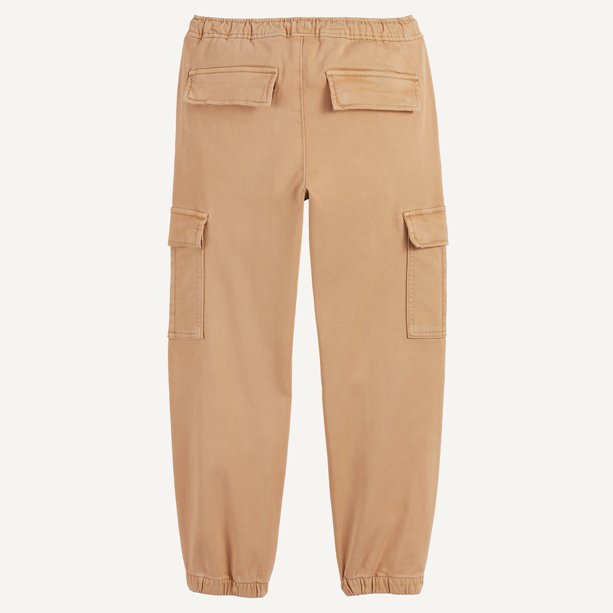 Pantalon cargo, taille élastiquée beige, LA REDOUTE COLLECTIONS