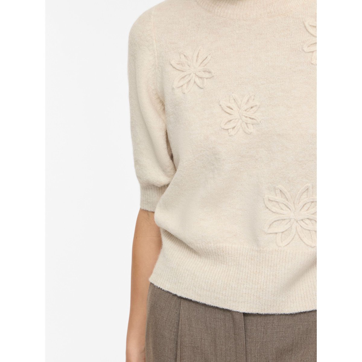 Top En Maille beige - birch1, VILA