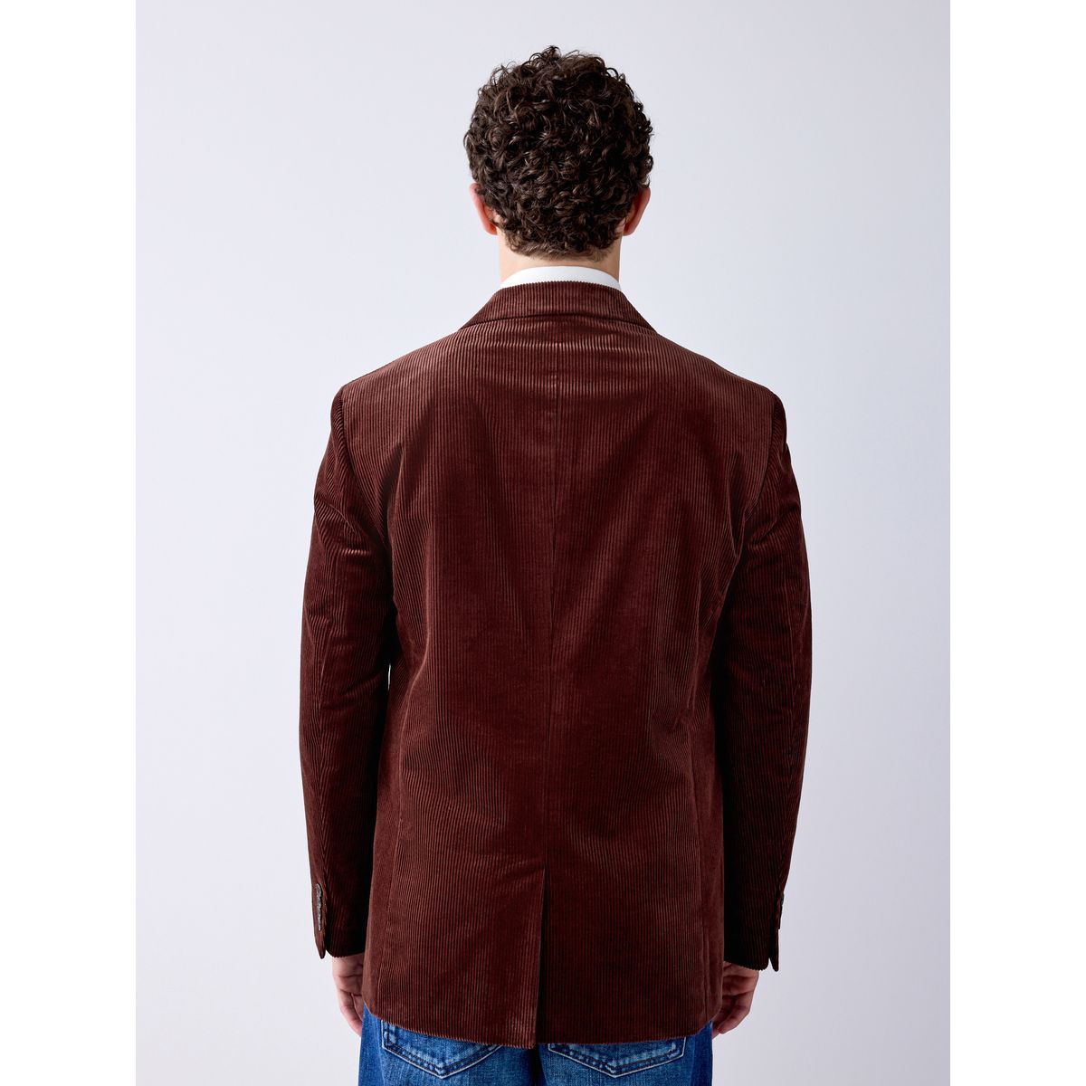 Blazer habillé en velours côtelé rouge bordeaux, NEXT
