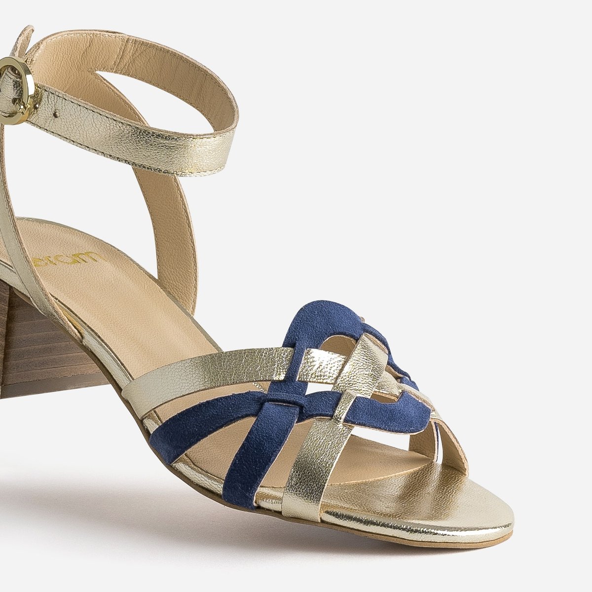 Sandale À Talon en cuir GUZITA bleu, ERAM