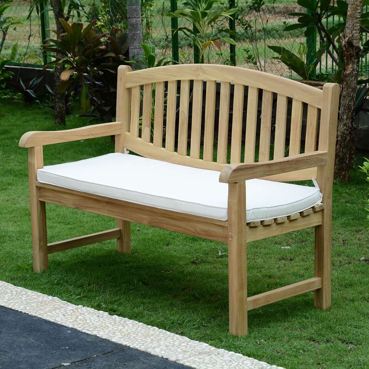 Coussin pour bancs 130 cm crème, TECK ATTITUDE
