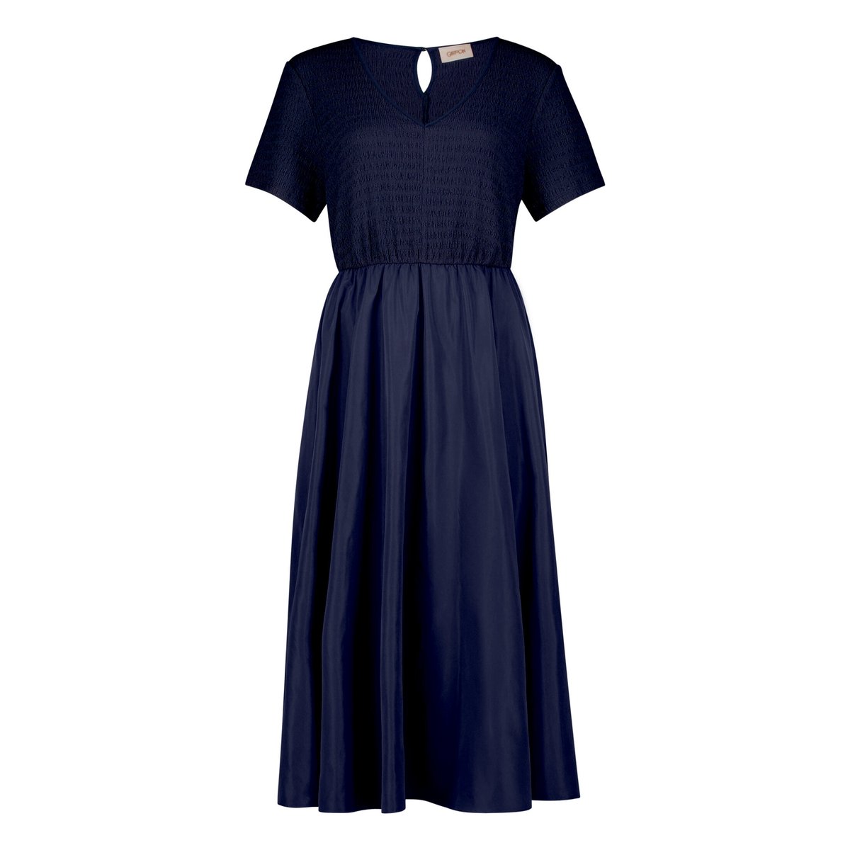 Robe longueur midi à poches extérieures maritime blue, CARTOON