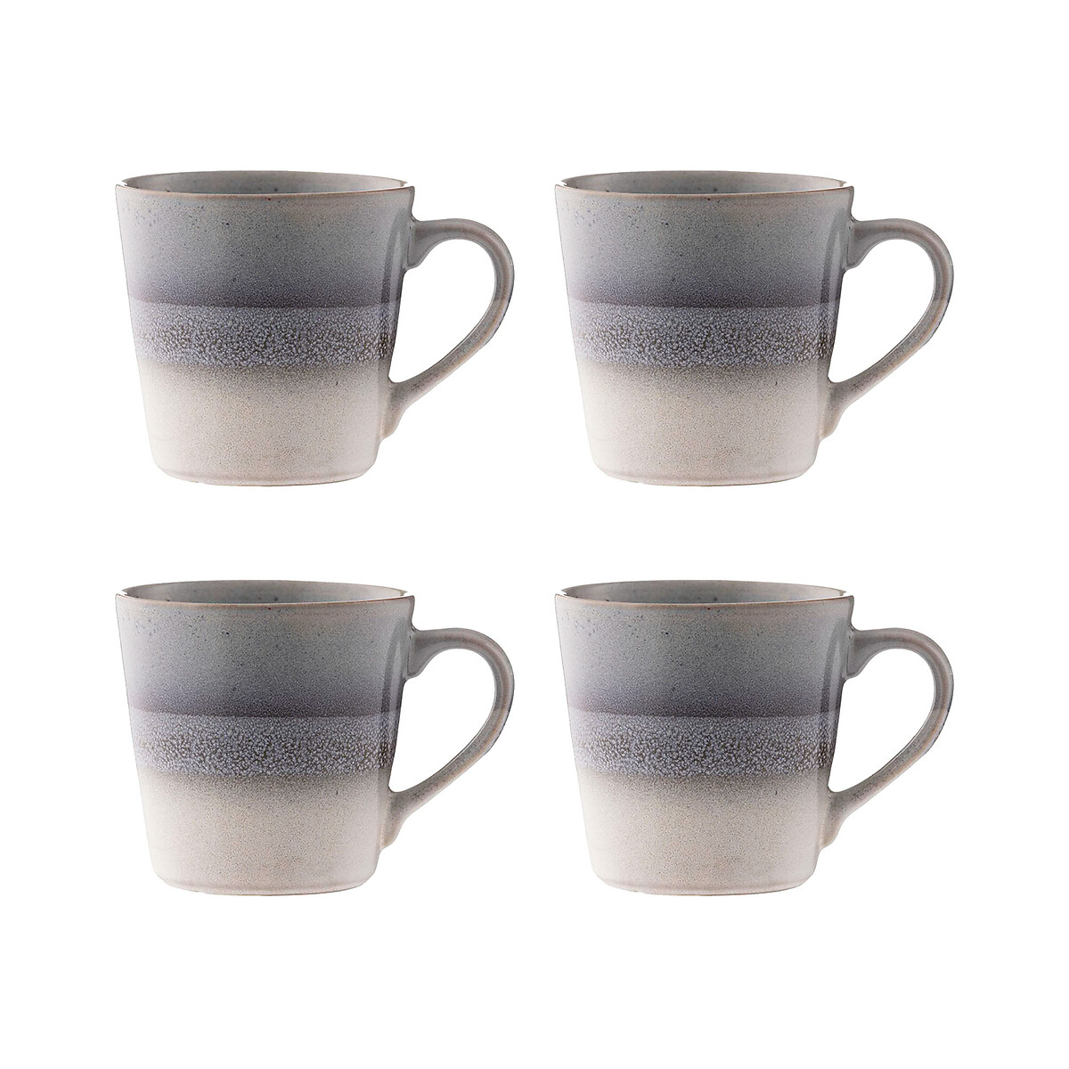 Set of 4 Reactive Fade Mugs grey, MASON CASH
