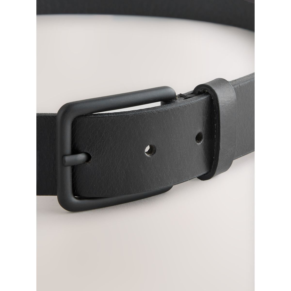 Ceinture décontractée en cuir noir, NEXT