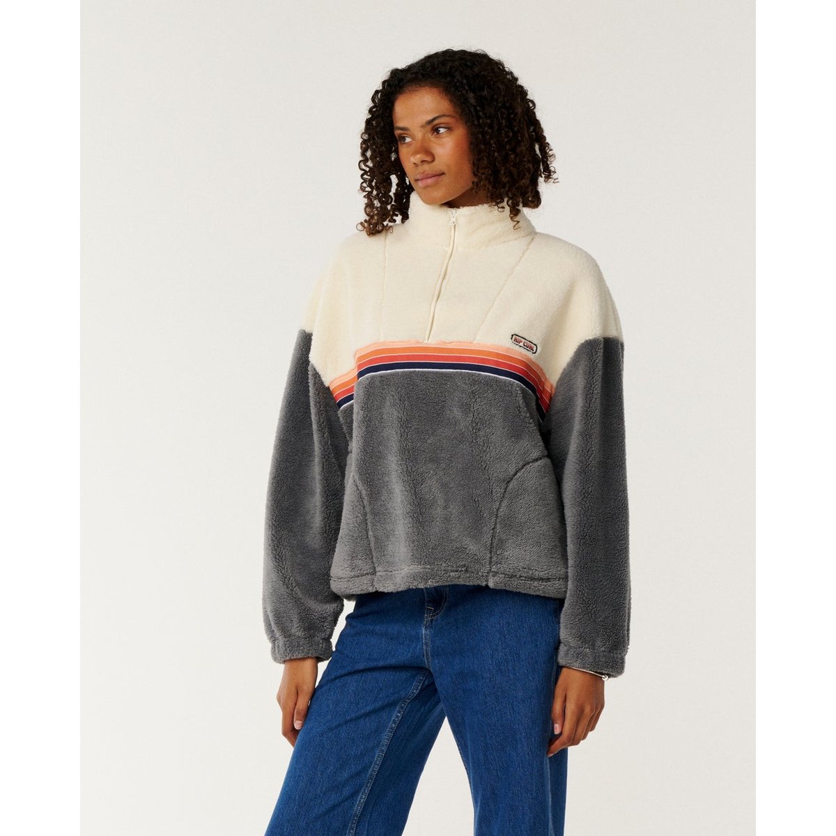 Polaire SURF REVIVAL gris anthracite, RIP CURL