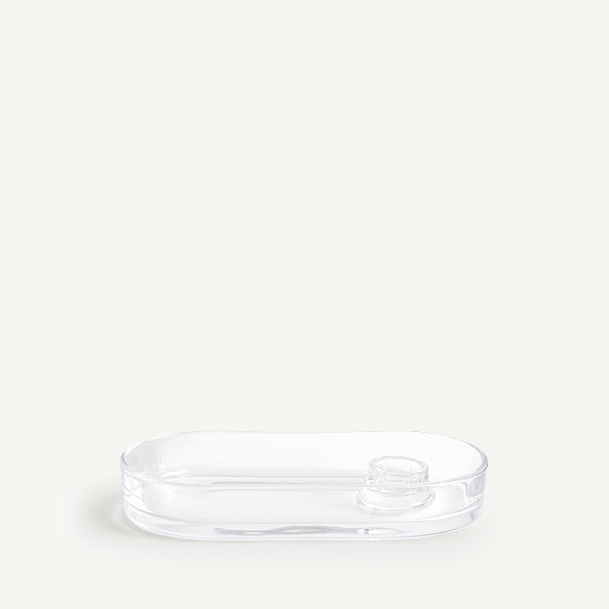 Set of 2 Sila Oval Glass Candle Holders transparent, AM.PM