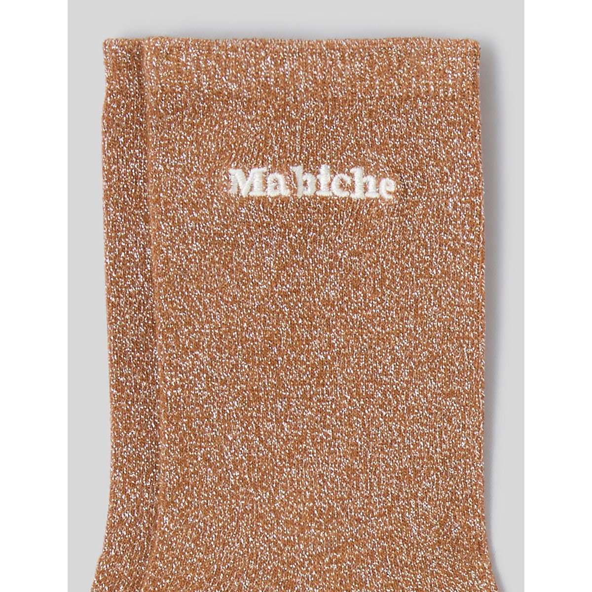 Lot de 2 paires de chaussettes brodées blanc écru, BZB