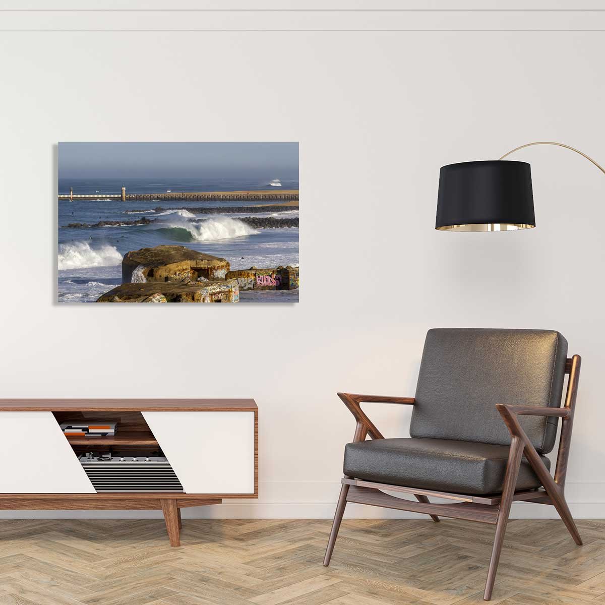 Tableau blockhaus et estacade de capbreton tableau alu dibond, HEXOA