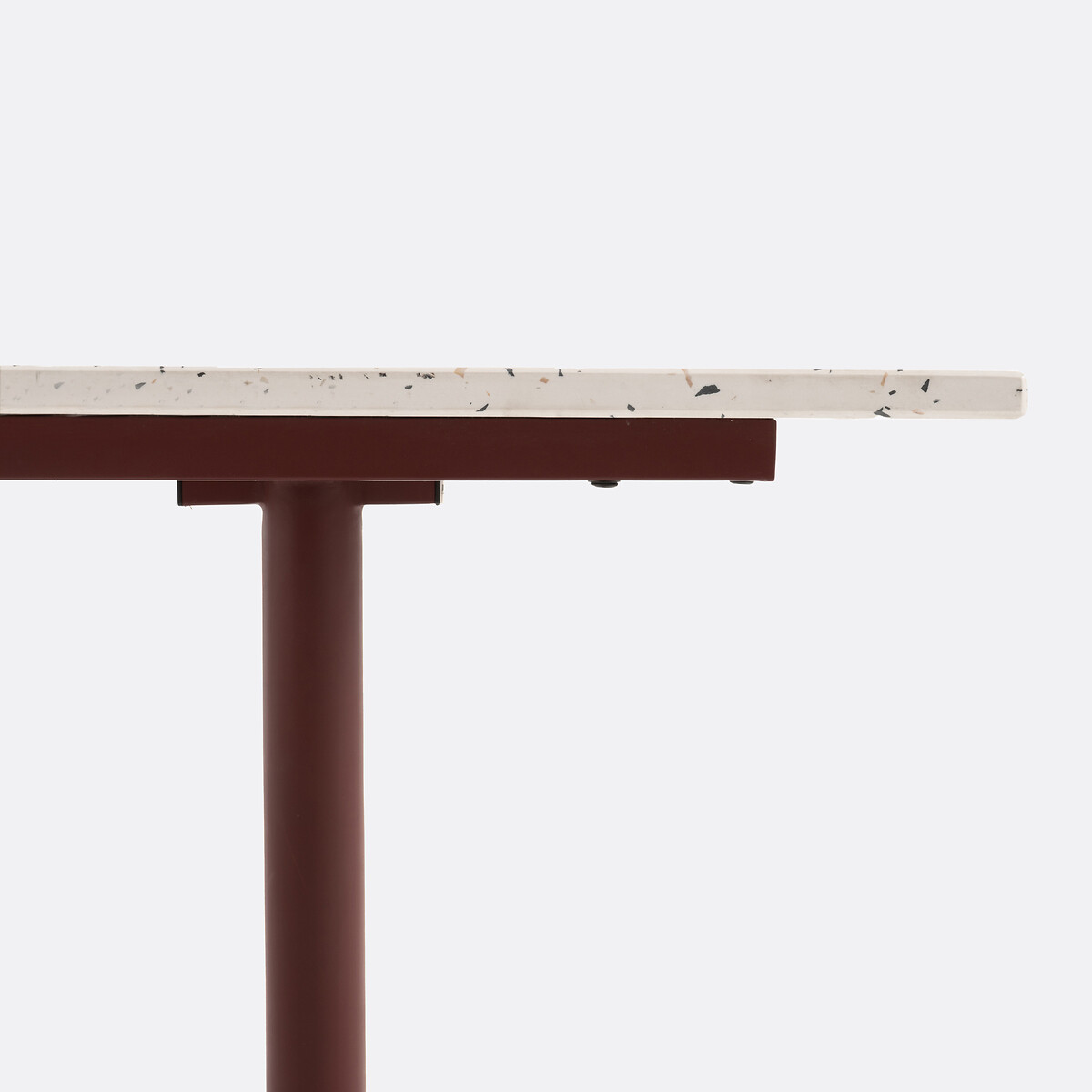 Table de jardin, plateau rabattable en terrazzo, OPALA terracotta, LA REDOUTE INTERIEURS