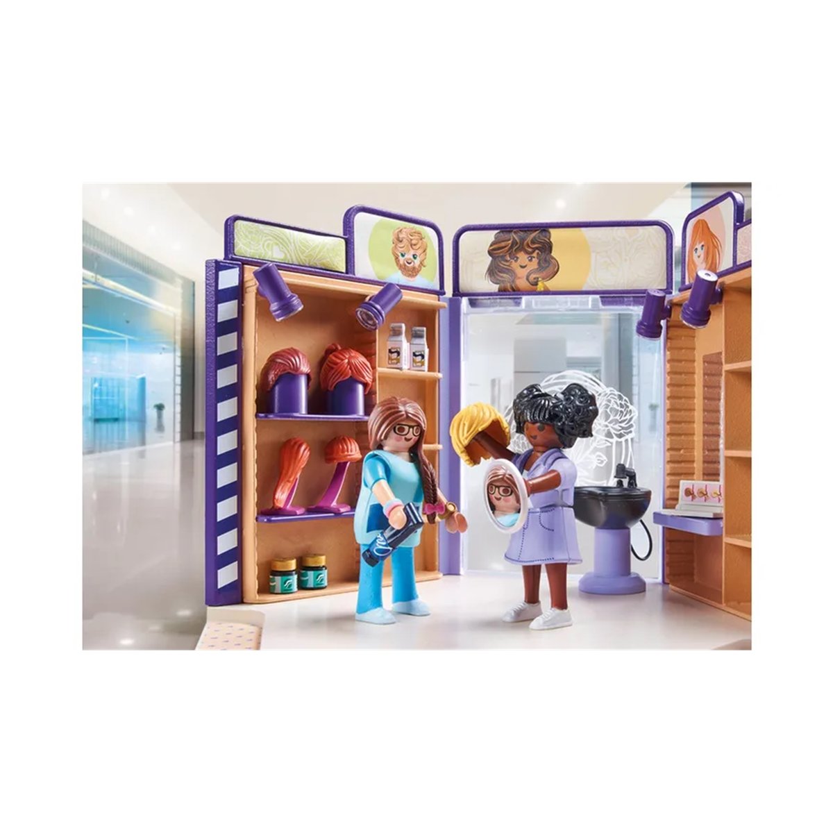 Salon de coiffure multicolore, PLAYMOBIL