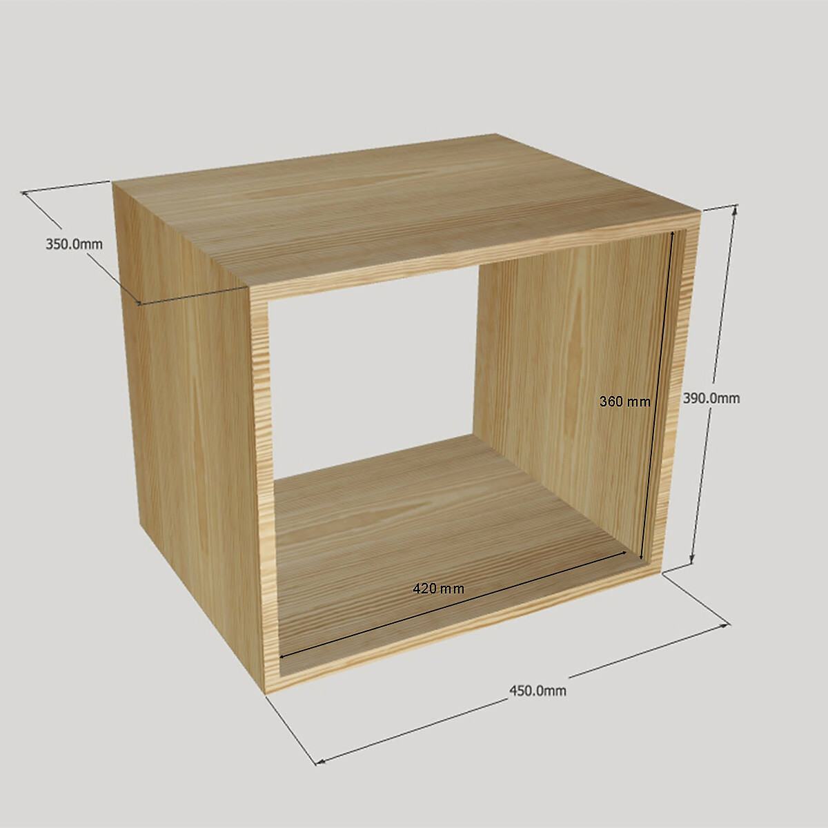 Cube pin massif Emboitable - Kubus bois clair, EUROPE & NATURE