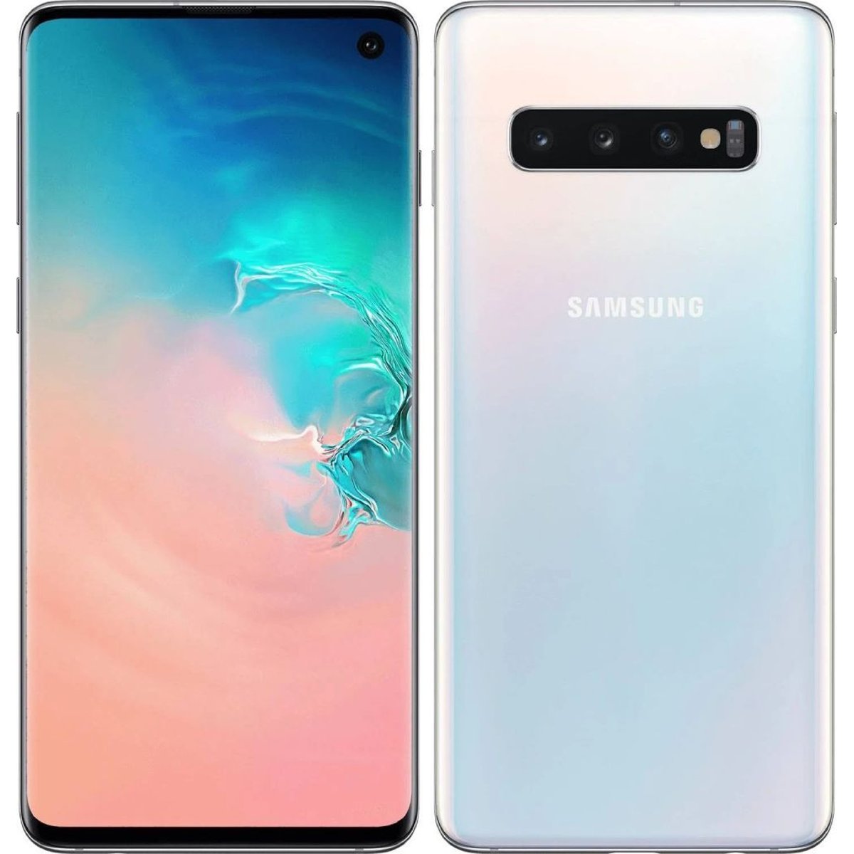 Smartphone Galaxy S10 (Dual SIM) blanc - parfait état, SAMSUNG