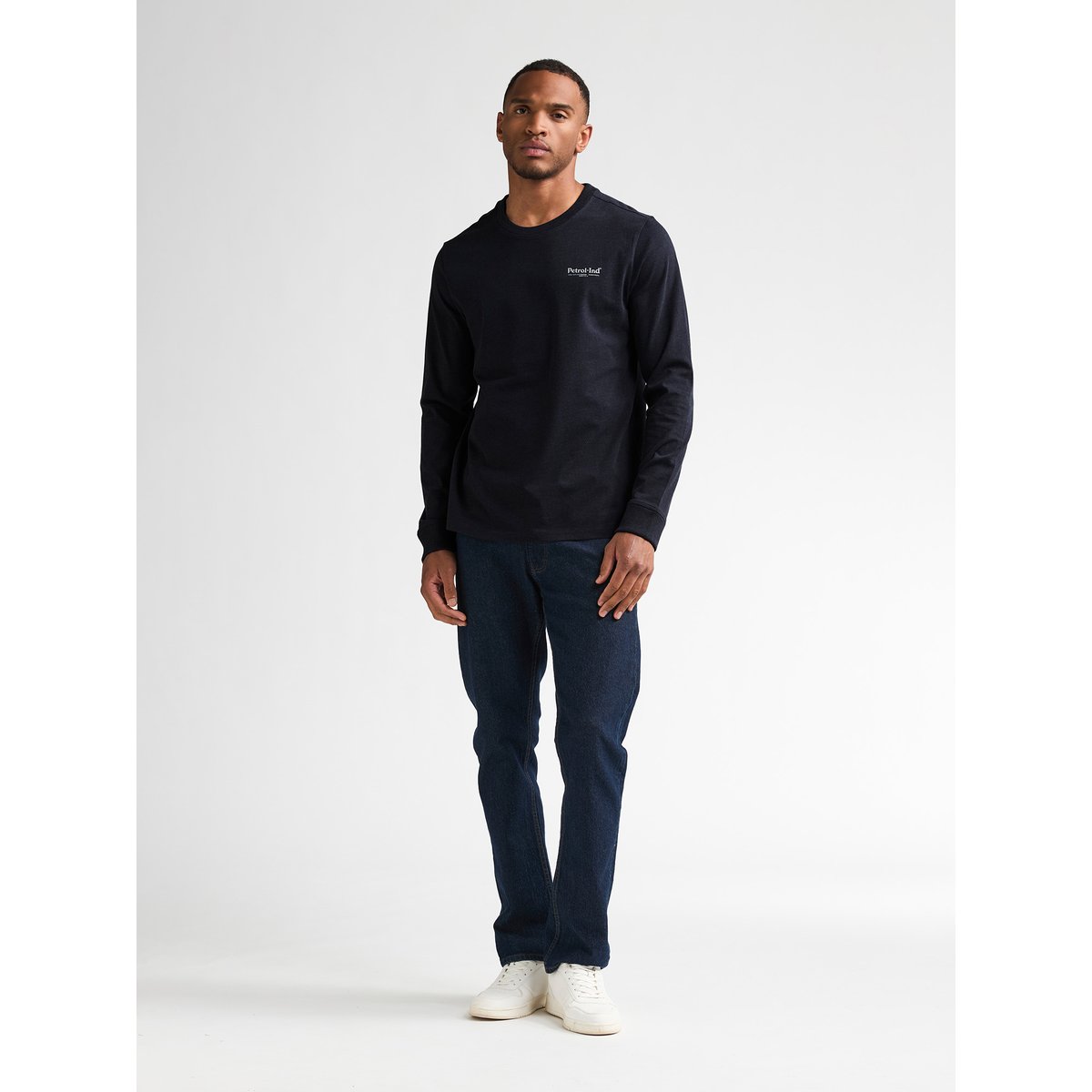 T-shirt manches longues porter bleu royal navy, PETROL INDUSTRIES