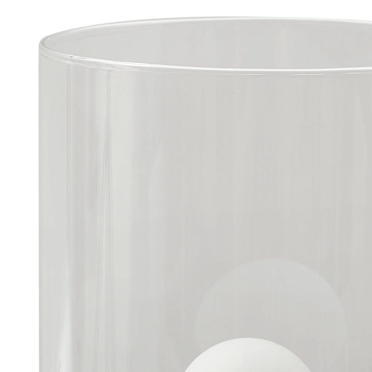 Lampe à poser en verre moderne, Kupla transparent, blanc, LINDBY