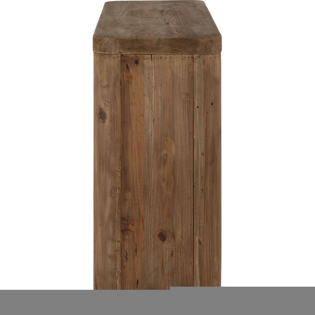 Console de rangement en pin, 6 Tiroirs naturel vieilli, RECOLLECTION