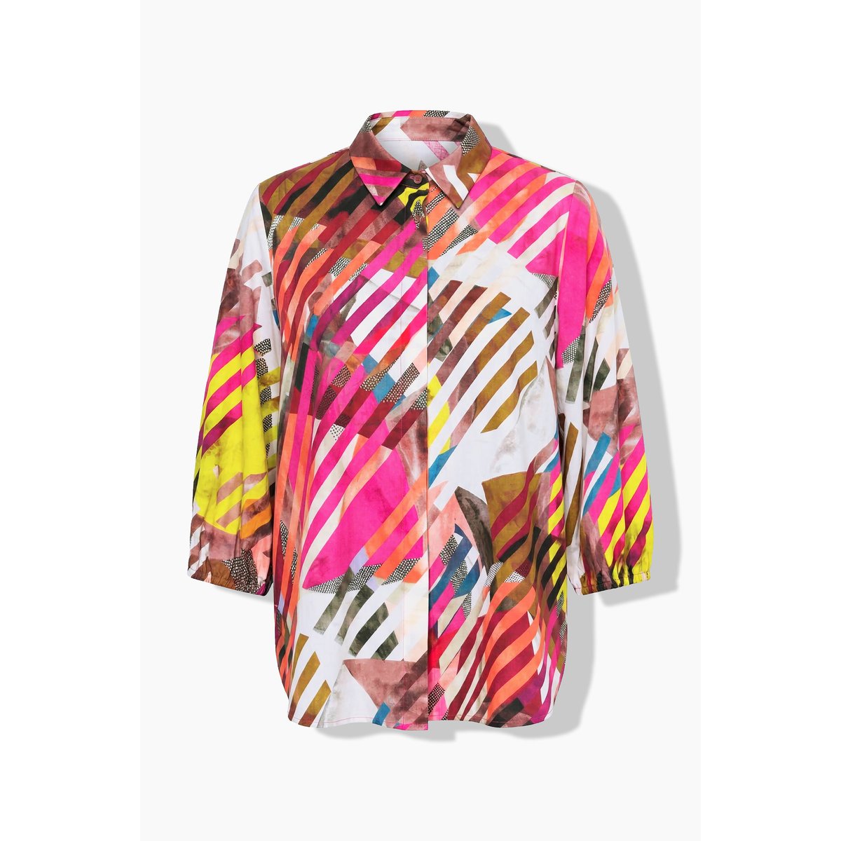Chemisier en lyocell rose vif fuchsia, ULLA POPKEN