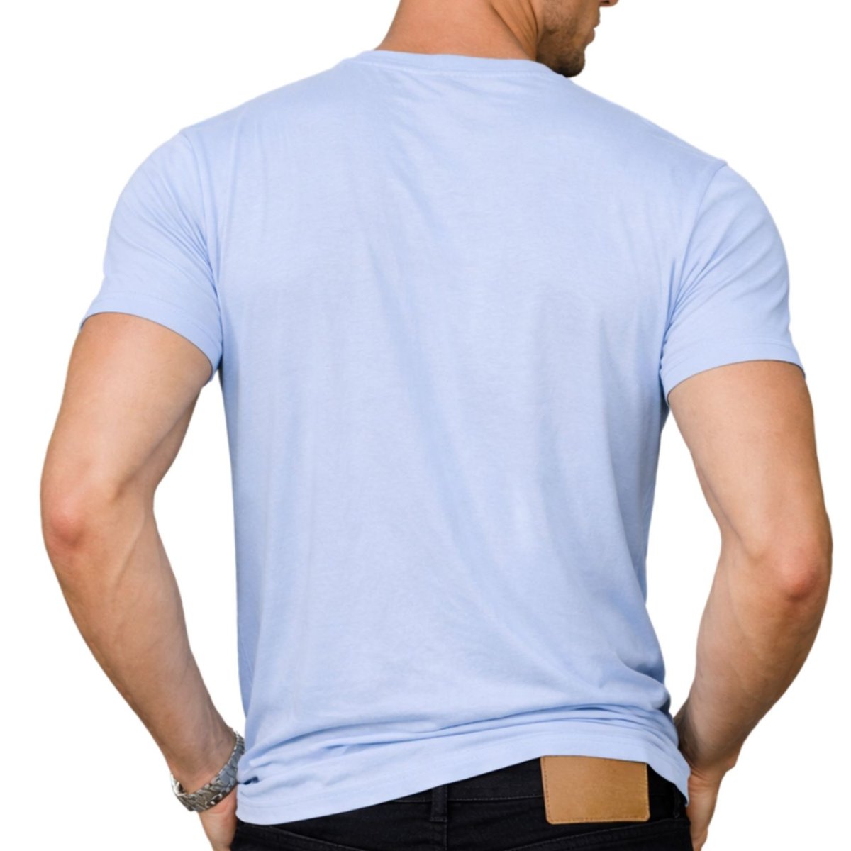 Tee shirt coton BRAD bleu/noir, VON DUTCH