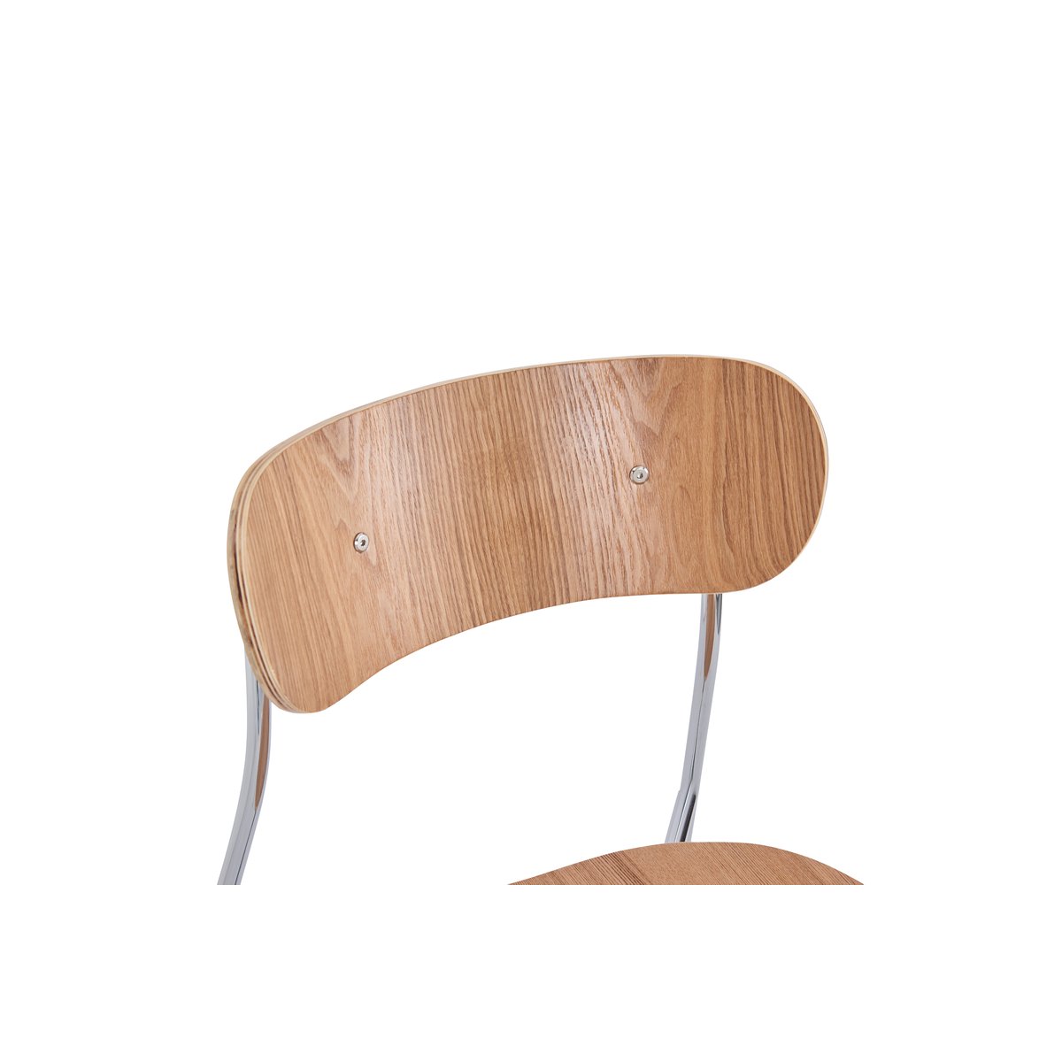 Lot de 2 chaises industrielles, LINCOLN bois naturel, NORDLYS