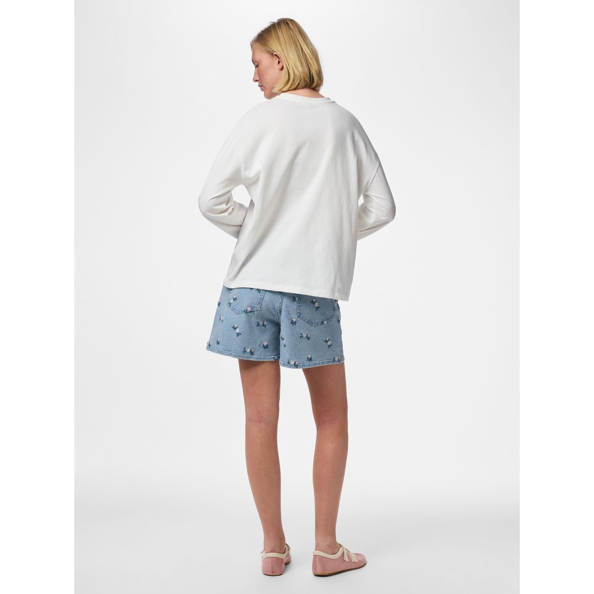 Shorts En Jean light blue denim, PIECES