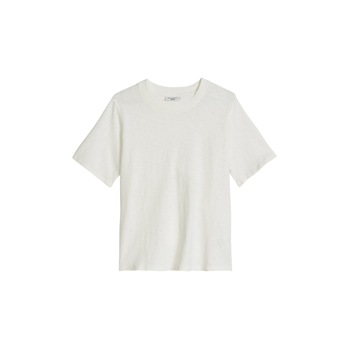T-shirt en jersey slub loose en doux coton biologique blanc, MARC O’POLO DENIM