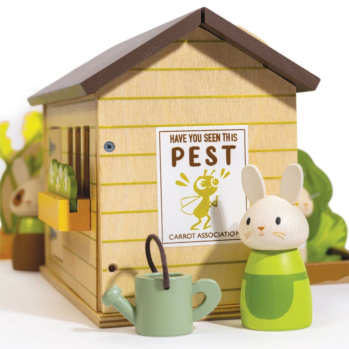 Set de jardin avec lapins multicolore, TENDER LEAF TOYS