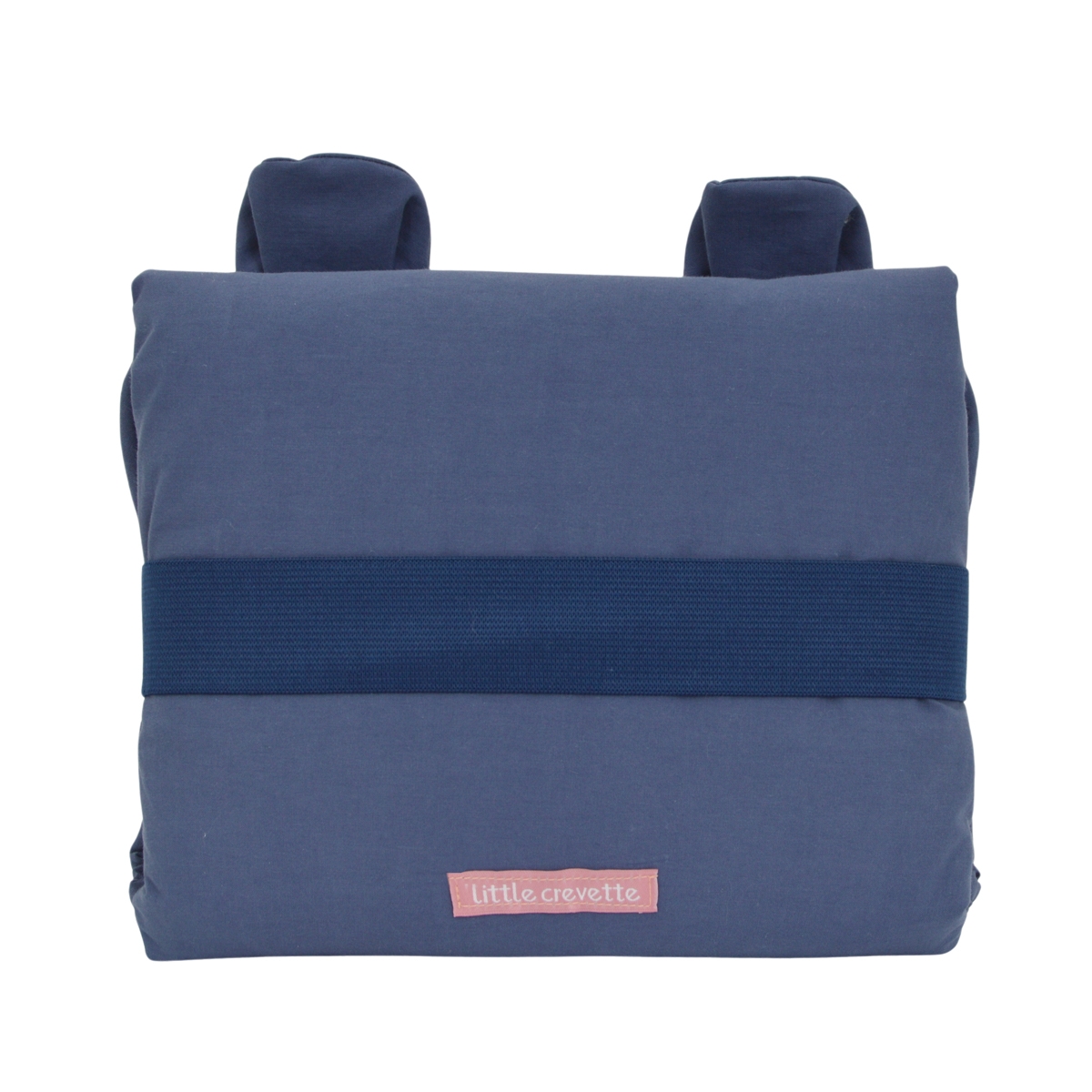 Tapis à langer de voyage coton bio OURSON bleu, LITTLE CREVETTE