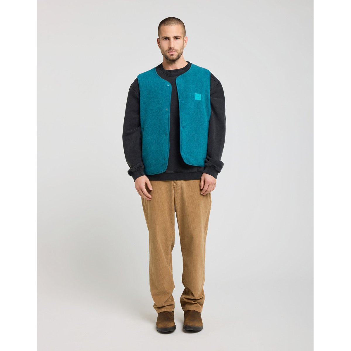 GILET SANS MANCHE DUCK bleu canard, PULLIN