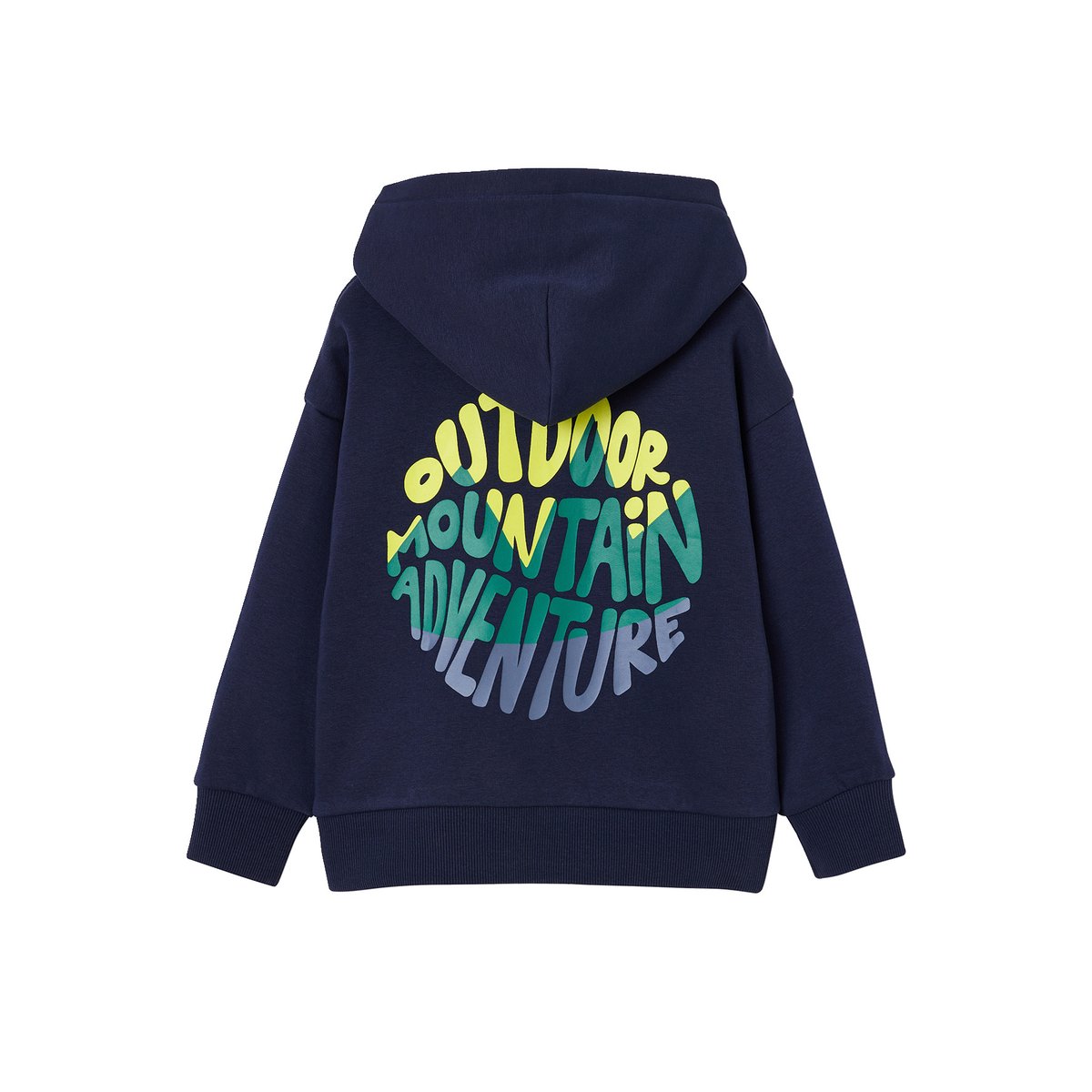 Sweat à capuche marine, VERTBAUDET