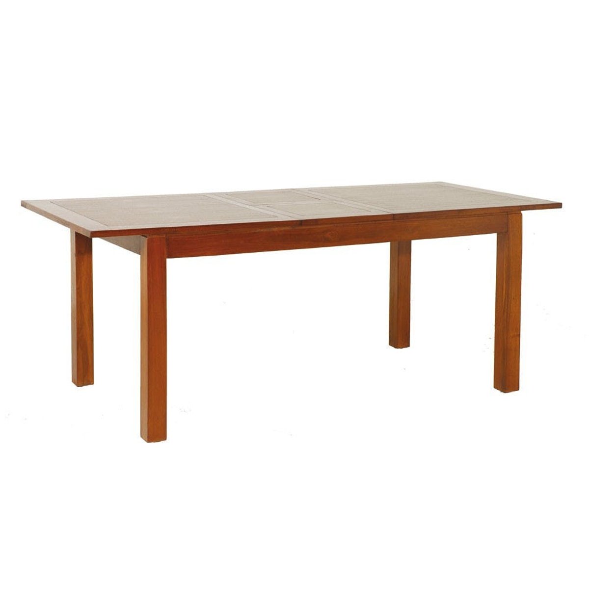 Table à manger extensible 160-200cm bois exotique LOLA bois naturel, PIER IMPORT