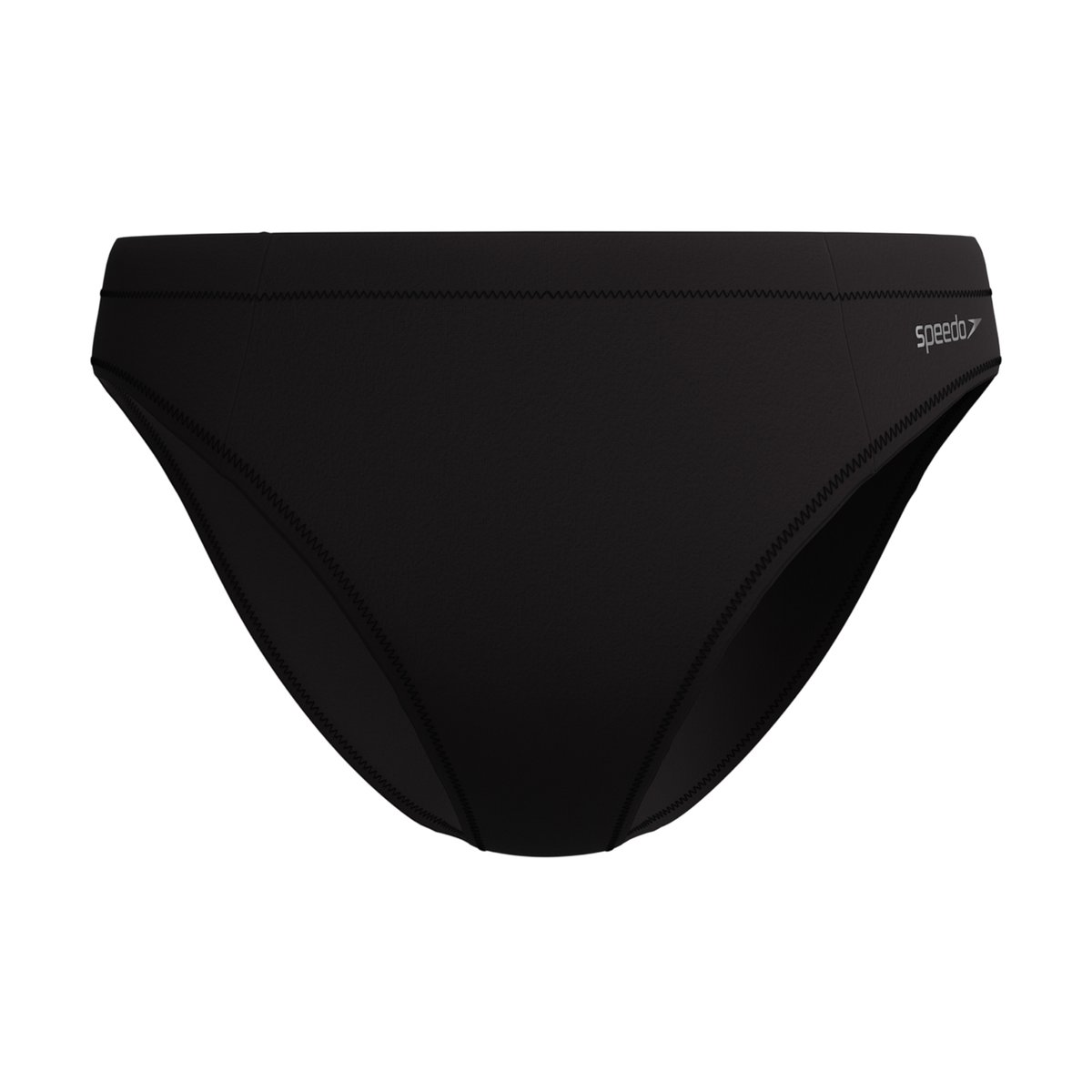 Bas de maillot de bain à taille élastiquée motif/style uni noir, SPEEDO