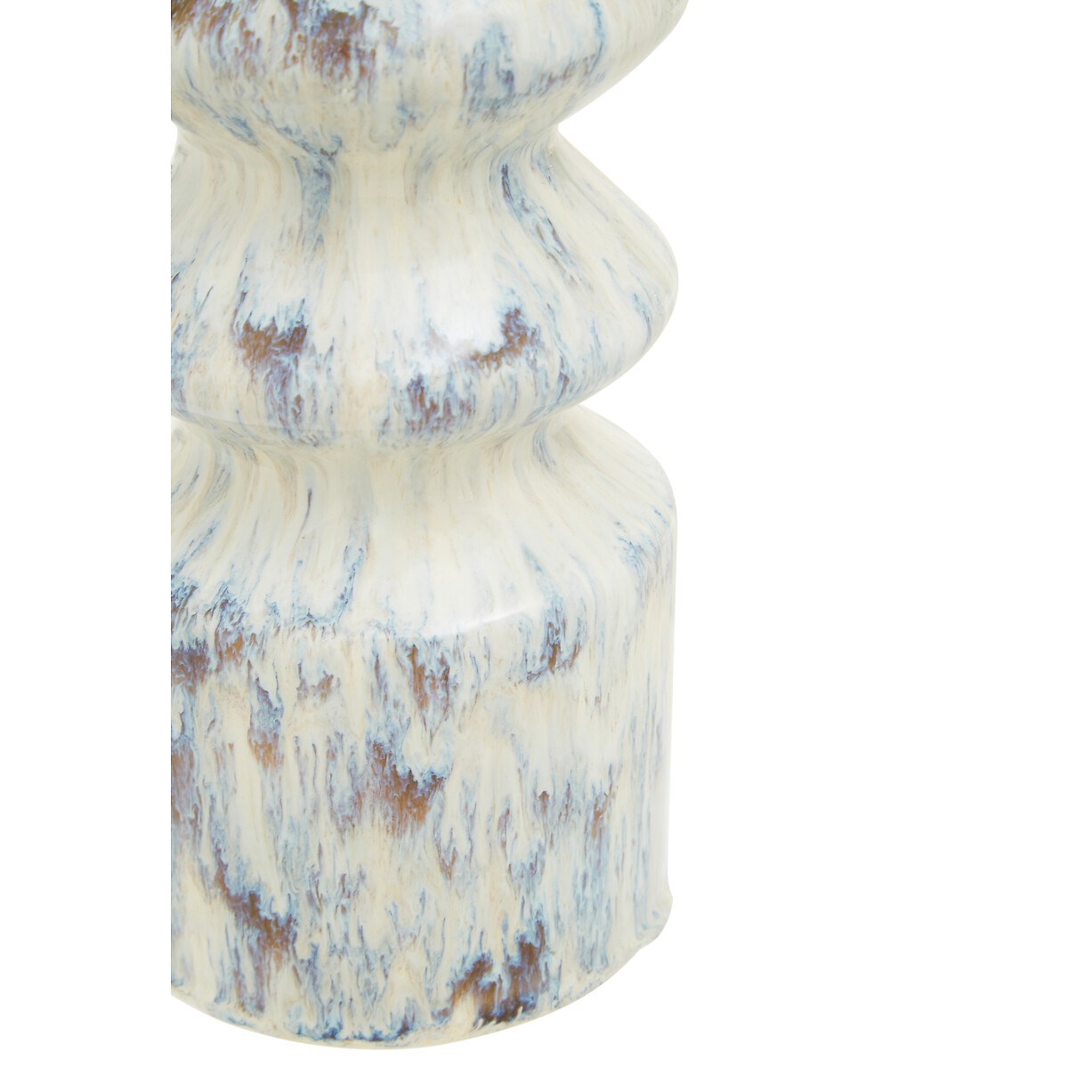 30cm Beige Speckled Contemporary Stone Vase beige, ÉDITÉ