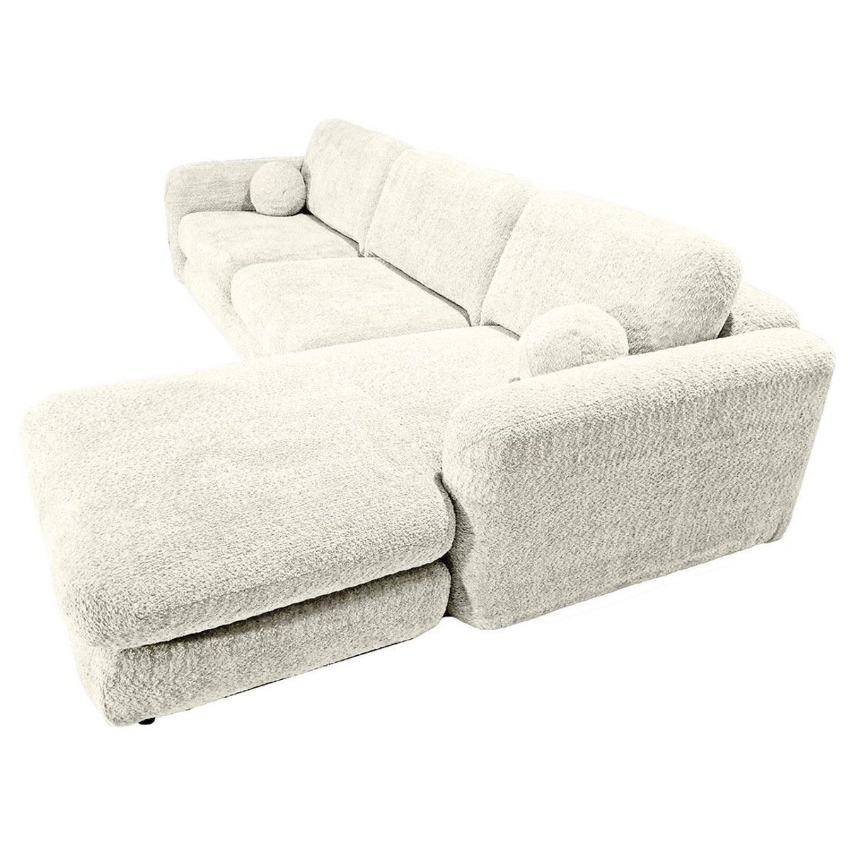 Canapé d'Angle droit 4 places - RACHEL beige, BEST MOBILIER