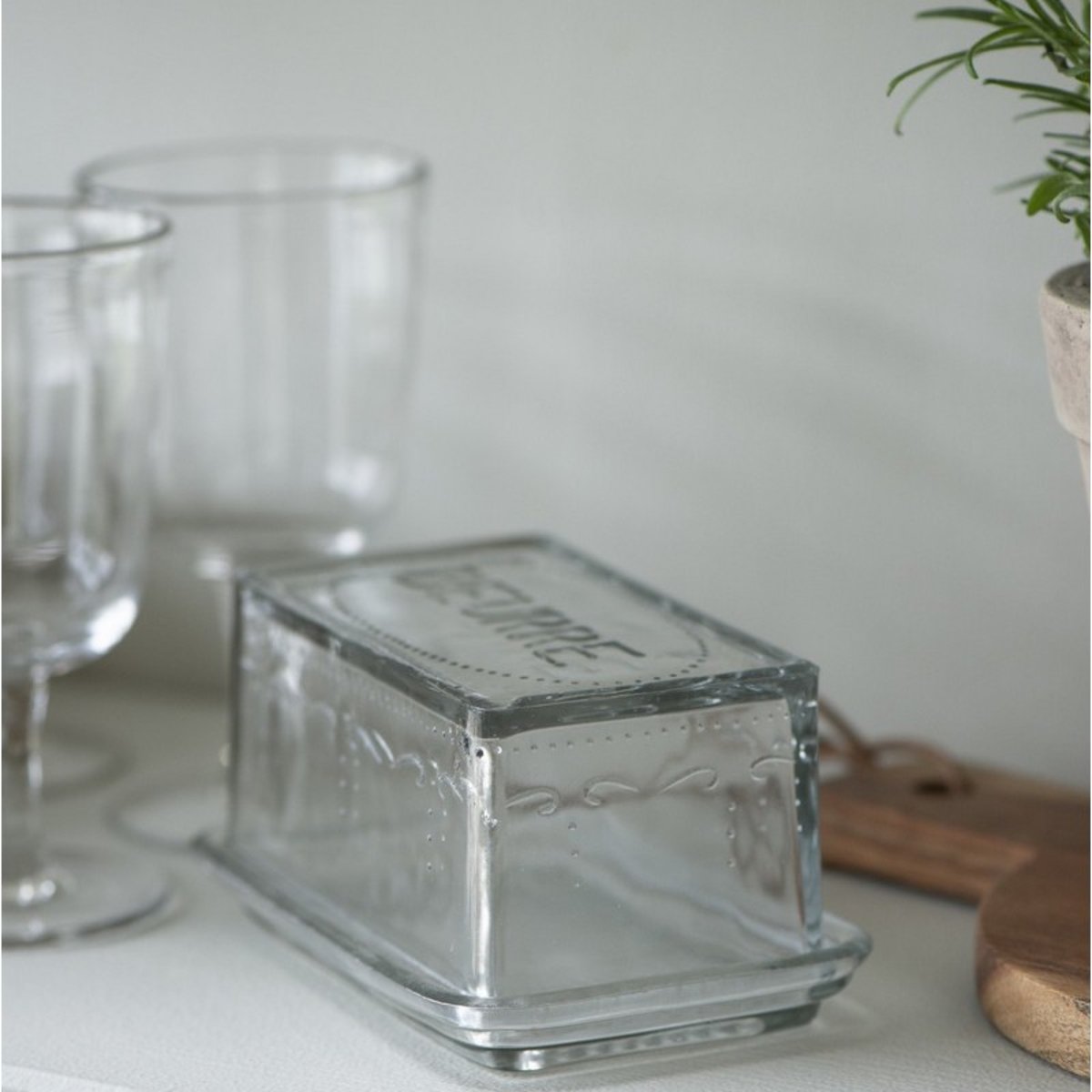 Beurrier verre vintage transparent, IB LAURSEN