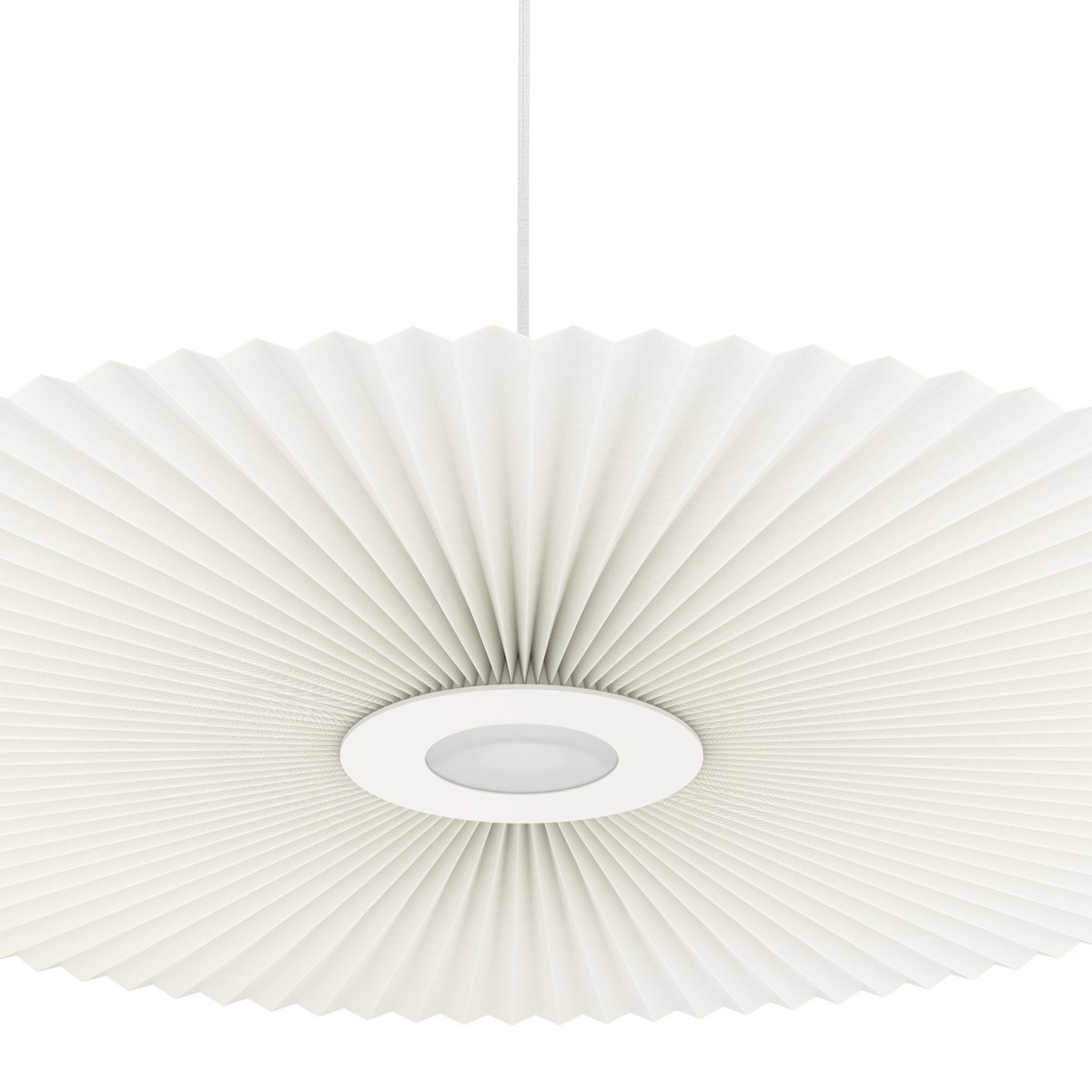 Suspension plafonnier plissée 90 cm, CARMEN blanc, HARTO