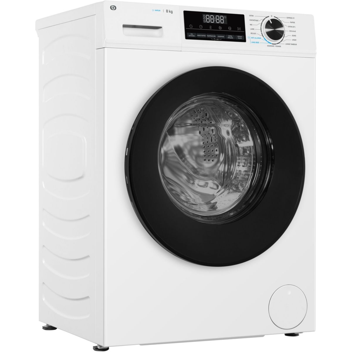 Lave linge hublot ELF814-5b couleur unique, ESSENTIEL B