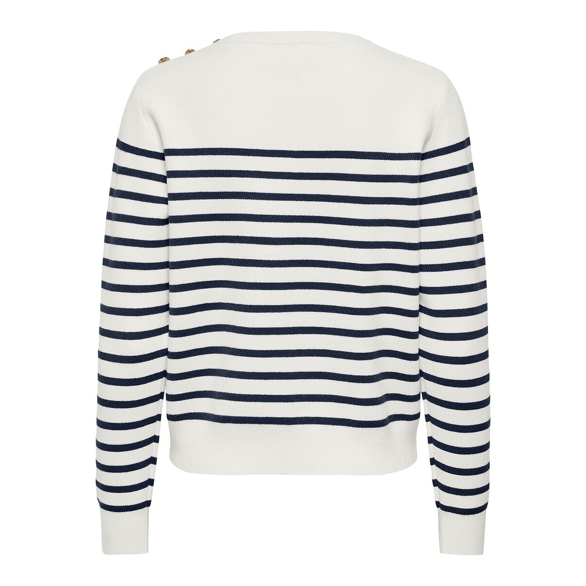 Pull maniche lunghe a righe bianco rigato blu, ONLY