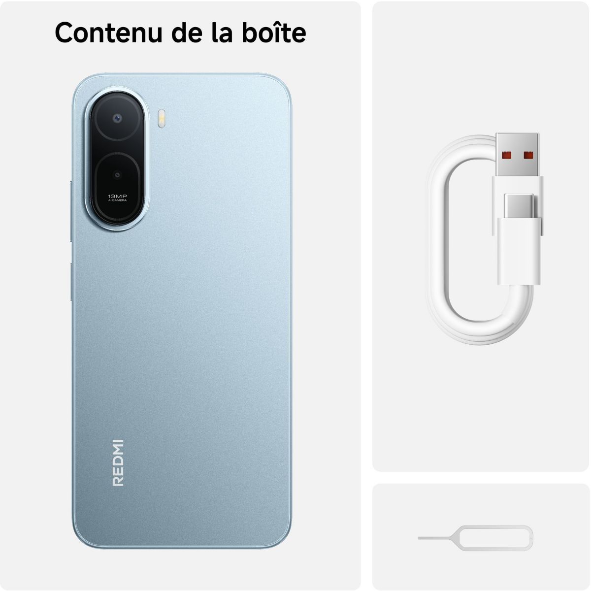 Smartphone Redmi A7 Pro 4G 128Go Bleu couleur unique, XIAOMI