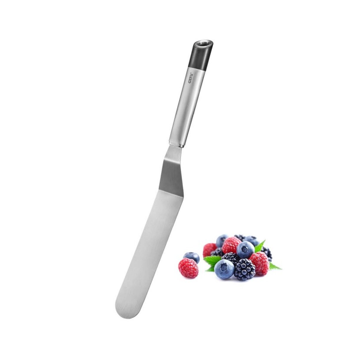 Spatule coudée PRIMELINE, 15 cm noir/argent, GEFU