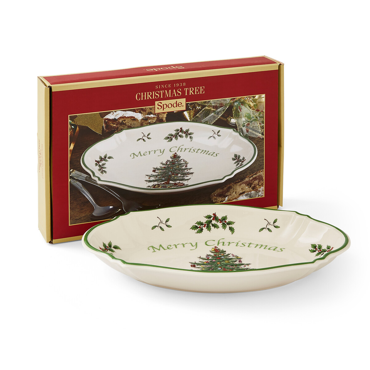 Christmas Tree Merry Christmas Tray white, SPODE