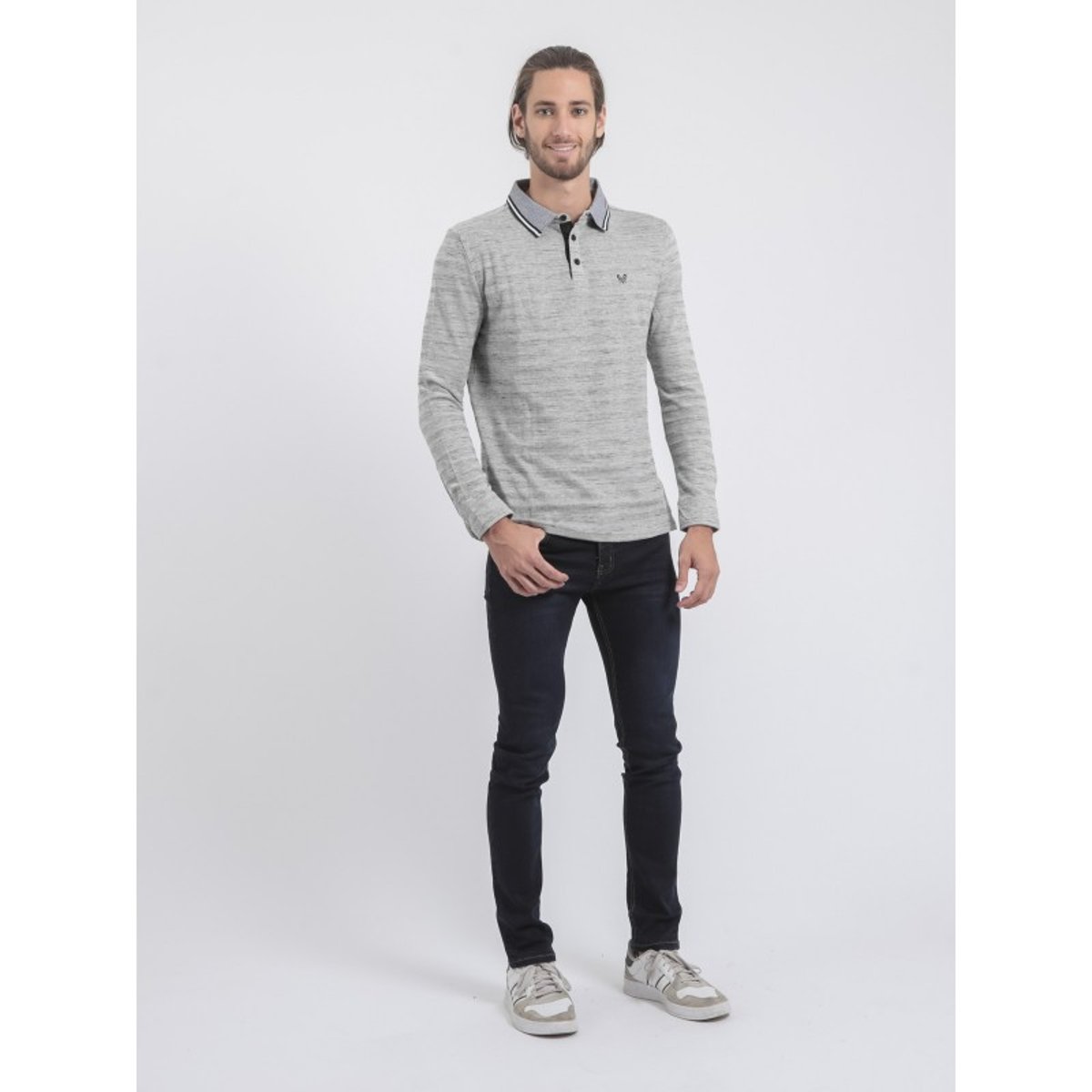 Polo Manches Longues Pur Coton Plamoto ecru, RITCHIE