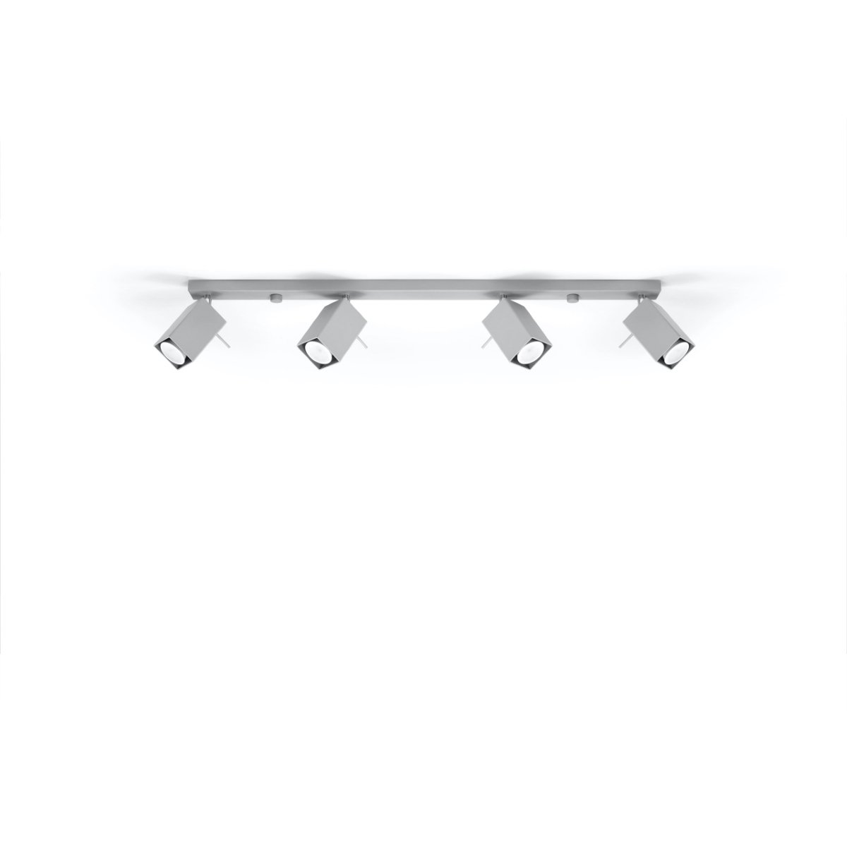 Plafonnier Acier Gris GU10 4 Merida Line gris, EDEN