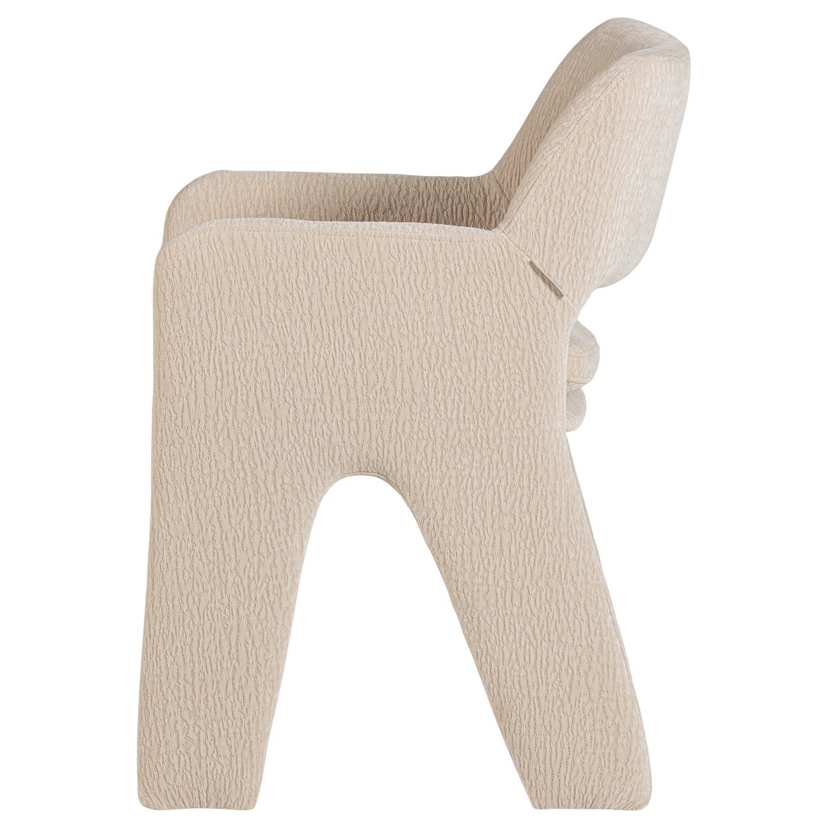 Chaise de salle à manger en chenille BIGFOOT sable, VTWONEN