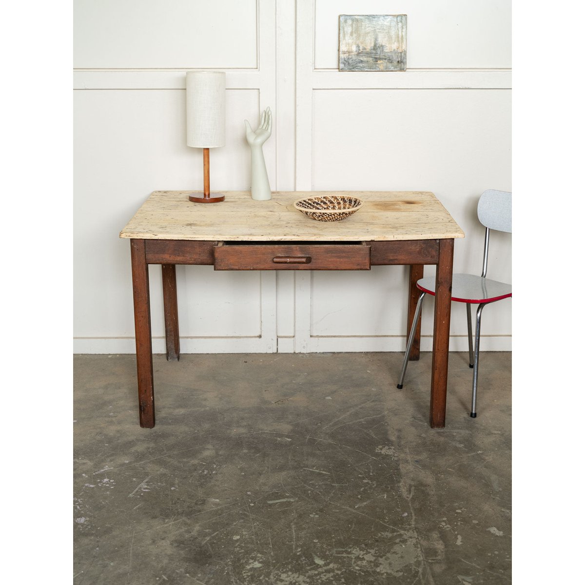 Table à manger de ferme Romy N°1570 - Bon état bois clair, DEBONGOUT