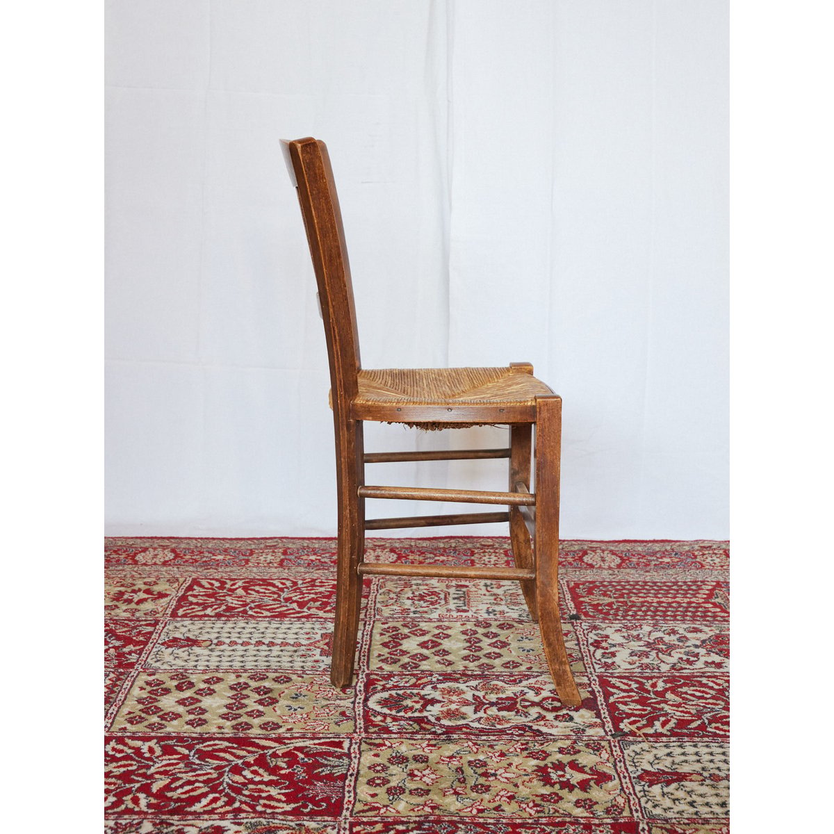 Lot de 6 chaises en hêtre Claude N°1438 - Bon état bois clair, DEBONGOUT