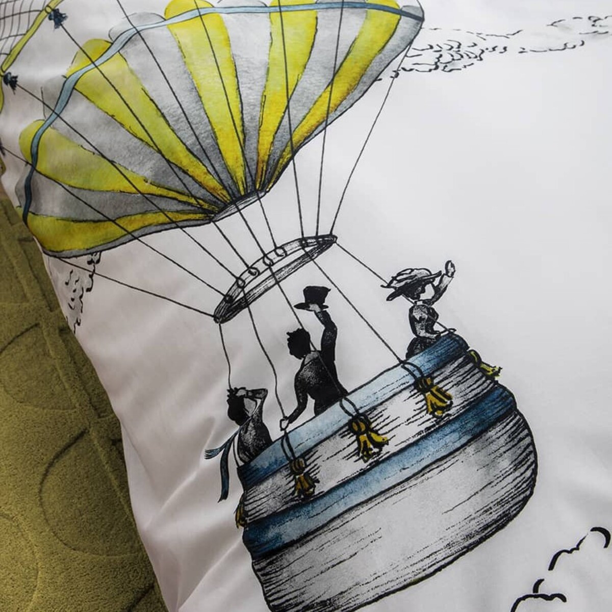 Housse Couette Envol - Percale de coton nuage, TRADITION DES VOSGES