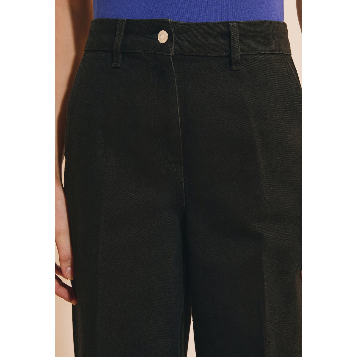 Jean large NEW CLARA noir, ETAM